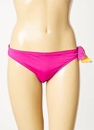 Bas de maillot de bain effet matière satinée culotte rose AUBADE femme