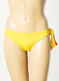Bas de maillot de bain effet matière satinée culotte jaune AUBADE femme