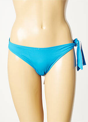 Bas de maillot de bain effet matière satinée culotte bleu AUBADE femme