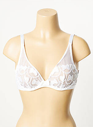 Soutien-gorge effet matière satinée haut soutien-gorge emboitant blanc AUBADE femme