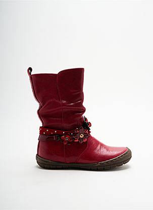 Bottines/Boots rouge BELLAMY pour fille