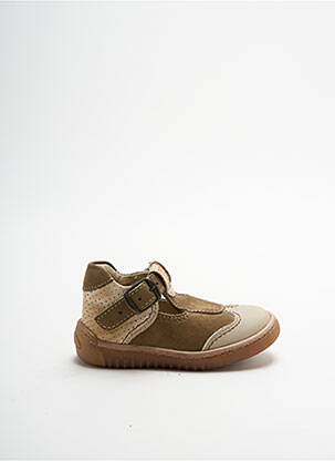 Ballerines semelle amovible bout rond marron ASTER fille