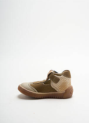 Ballerines semelle amovible bout rond marron ASTER fille