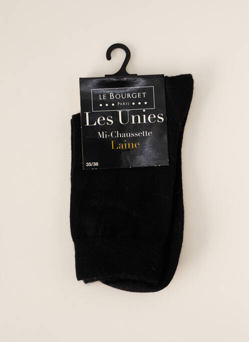 Chaussettes noir LE BOURGET pour femme