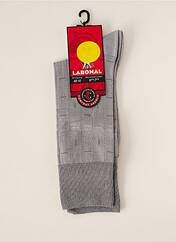 Chaussettes gris LABONAL pour homme seconde vue
