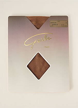 Bas tissage voile marron GERBE femme
