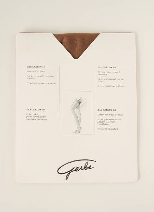 Bas marron GERBE pour femme