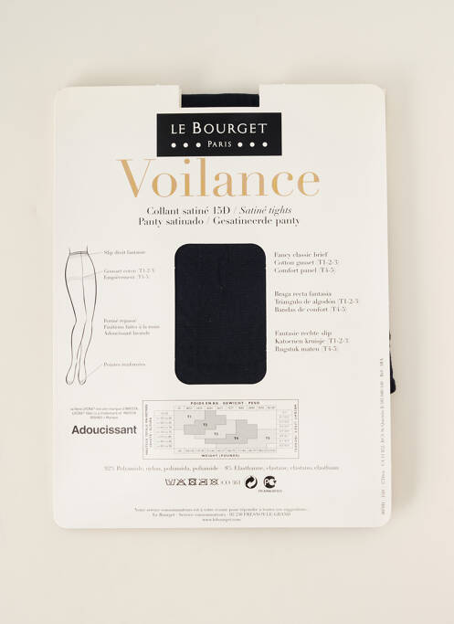 Collants bleu LE BOURGET pour femme