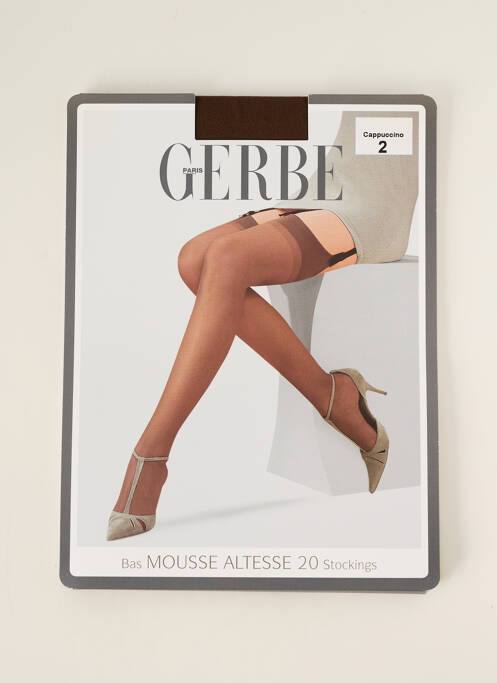 Bas marron GERBE pour femme