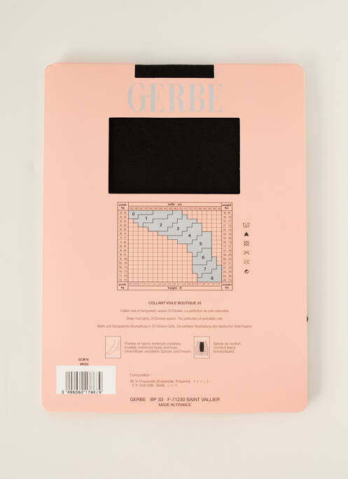 Collants noir GERBE femme