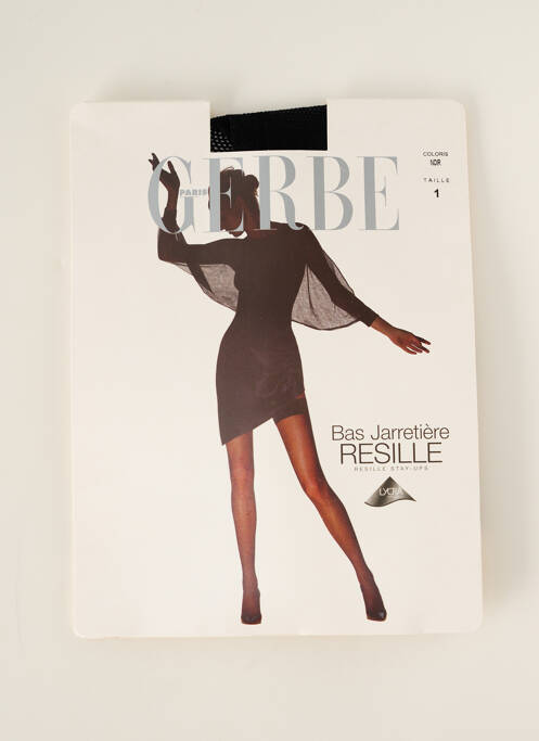 Bas tissage résille marron GERBE femme