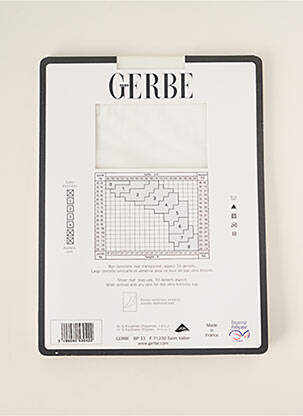 Bas imprimé fantaisie blanc GERBE femme