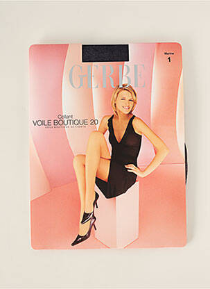 Collants tissage voile bleu GERBE femme