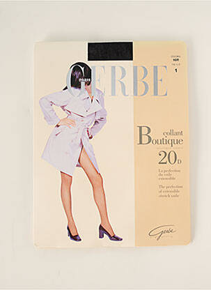 Collants tissage voile bleu GERBE femme