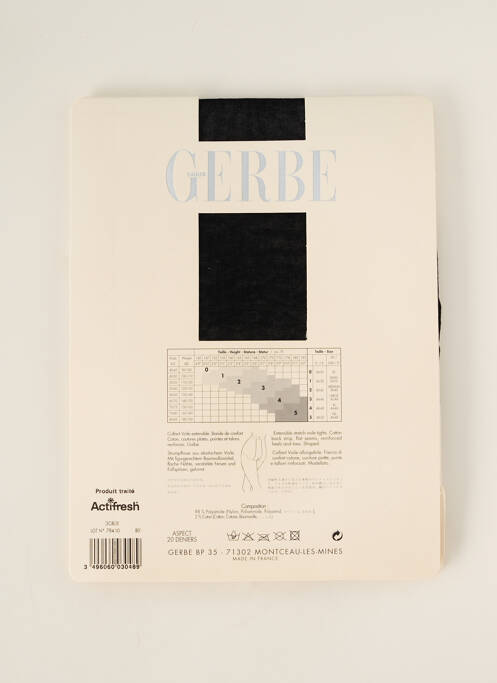 Collants bleu GERBE pour femme