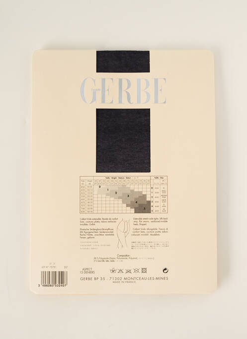 Collants bleu GERBE pour femme