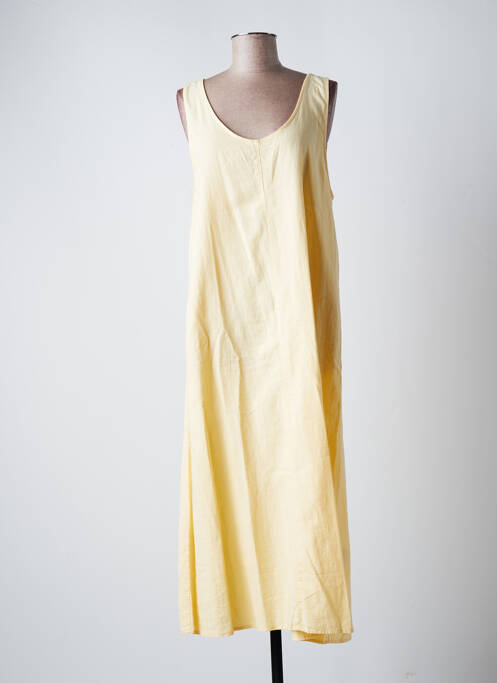 Robe longue jaune B.YOUNG pour femme