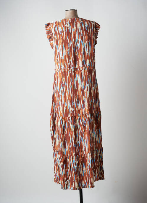 Robe longue marron B.YOUNG pour femme