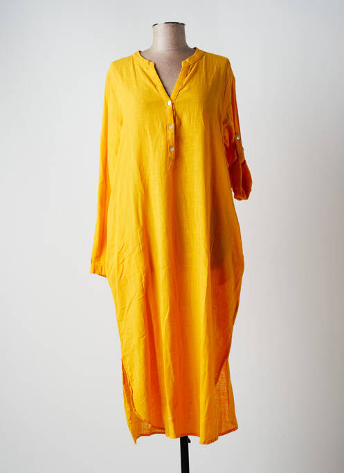 Robe mi-longue orange B.YOUNG pour femme
