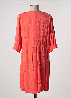 Robe courte manches 3/4 manches 3/4 orange LPB femme