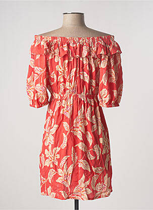 Robe courte manches 3/4 manches 3/4 rouge LPB femme