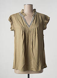 Blouse manches courtes manches courtes vert LPB femme