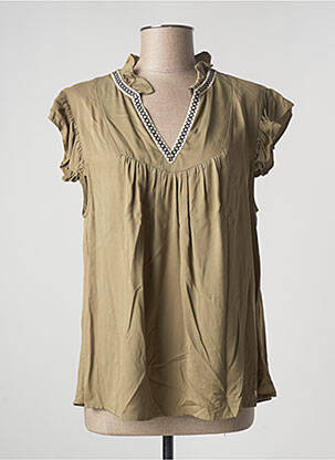 Blouse manches courtes manches courtes vert LPB femme