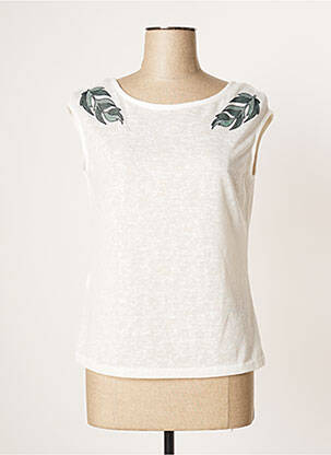 Top sans manche sans manche blanc PAUL BRIAL femme