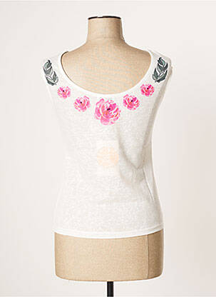Top sans manche sans manche blanc PAUL BRIAL femme
