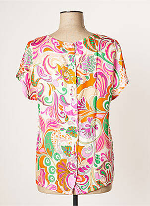 Blouse tissage popeline manches courtes orange PAUL BRIAL femme