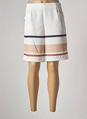 Bermuda taille haute taille haute beige PAUL BRIAL femme