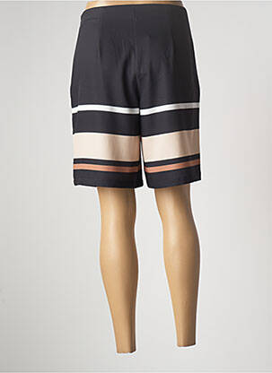 Bermuda taille à pinces taille haute noir PAUL BRIAL femme