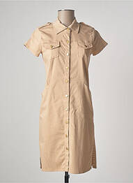 Robe courte manches courtes manches courtes beige PAUL BRIAL femme