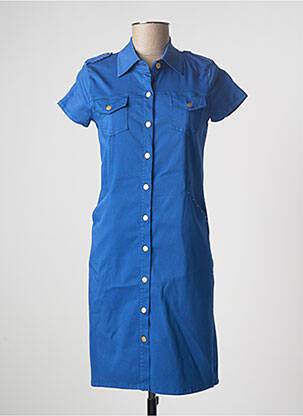 Robe courte manches courtes manches courtes bleu PAUL BRIAL femme