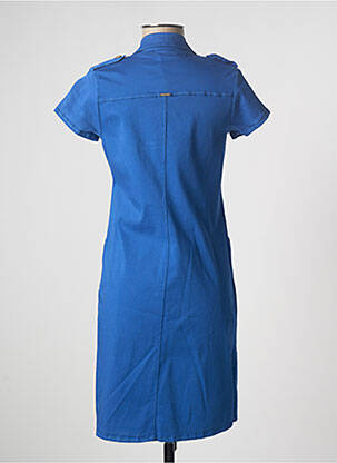 Robe courte manches courtes manches courtes bleu PAUL BRIAL femme