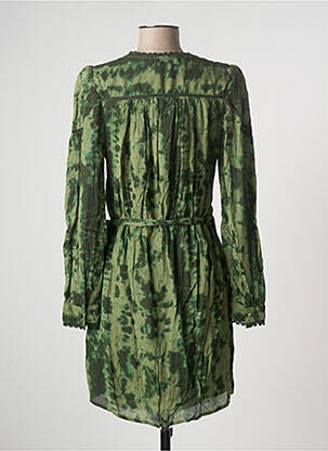 Robe courte manches longues manches longues vert ATELIER REVE femme