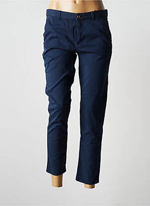 Pantalon chino taille basse taille basse bleu EMMA & ROCK femme