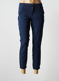 Pantalon 7/8 stretch taille basse bleu EMMA & ROCK femme