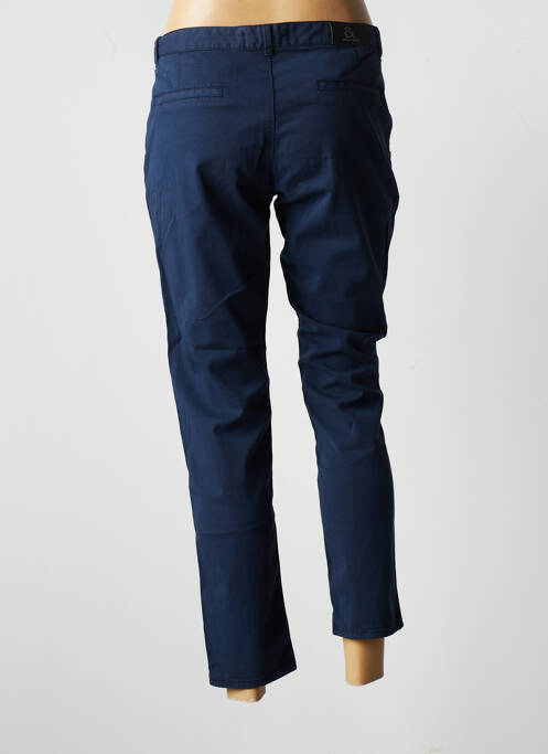 Pantalon chino bleu EMMA & ROCK pour femme