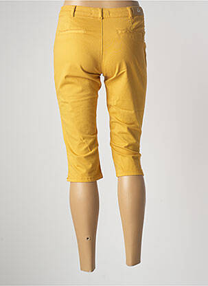 Corsaire stretch taille normale jaune EMMA & ROCK femme