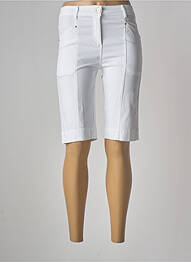 Bermuda taille haute taille haute blanc PAUL BRIAL femme