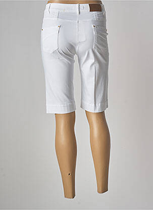Bermuda taille haute taille haute blanc PAUL BRIAL femme