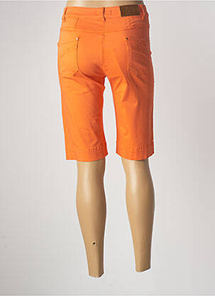 Bermuda taille haute taille haute orange PAUL BRIAL femme