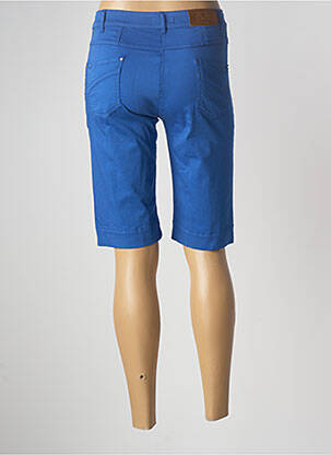 Bermuda taille haute taille haute bleu PAUL BRIAL femme