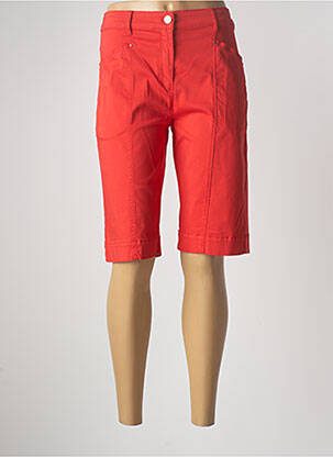 Bermuda taille haute taille haute rouge PAUL BRIAL femme