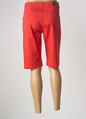 Bermuda taille haute taille haute rouge PAUL BRIAL femme