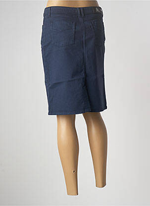 Jupe mi-longue coupe droite bleu EMMA & ROCK femme