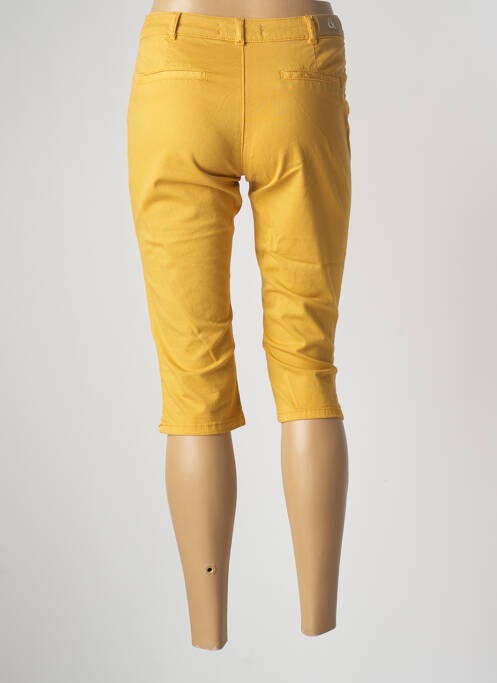 Corsaire stretch taille normale jaune EMMA & ROCK femme
