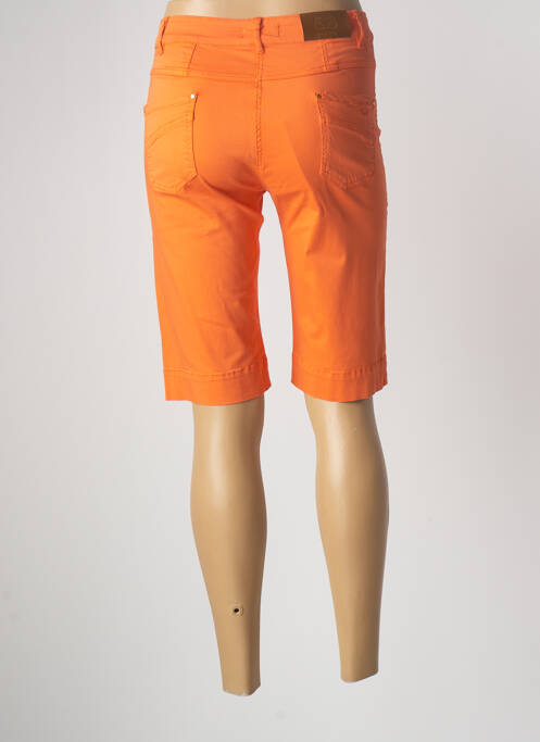 Bermuda orange PAUL BRIAL pour femme