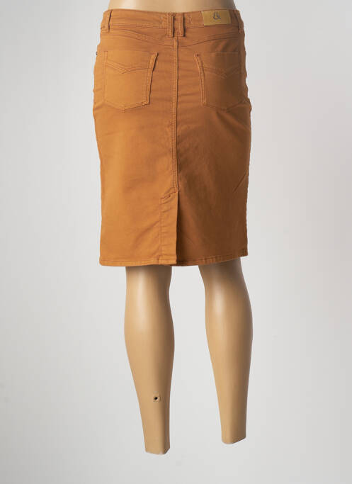 Jupe mi-longue marron EMMA & ROCK pour femme